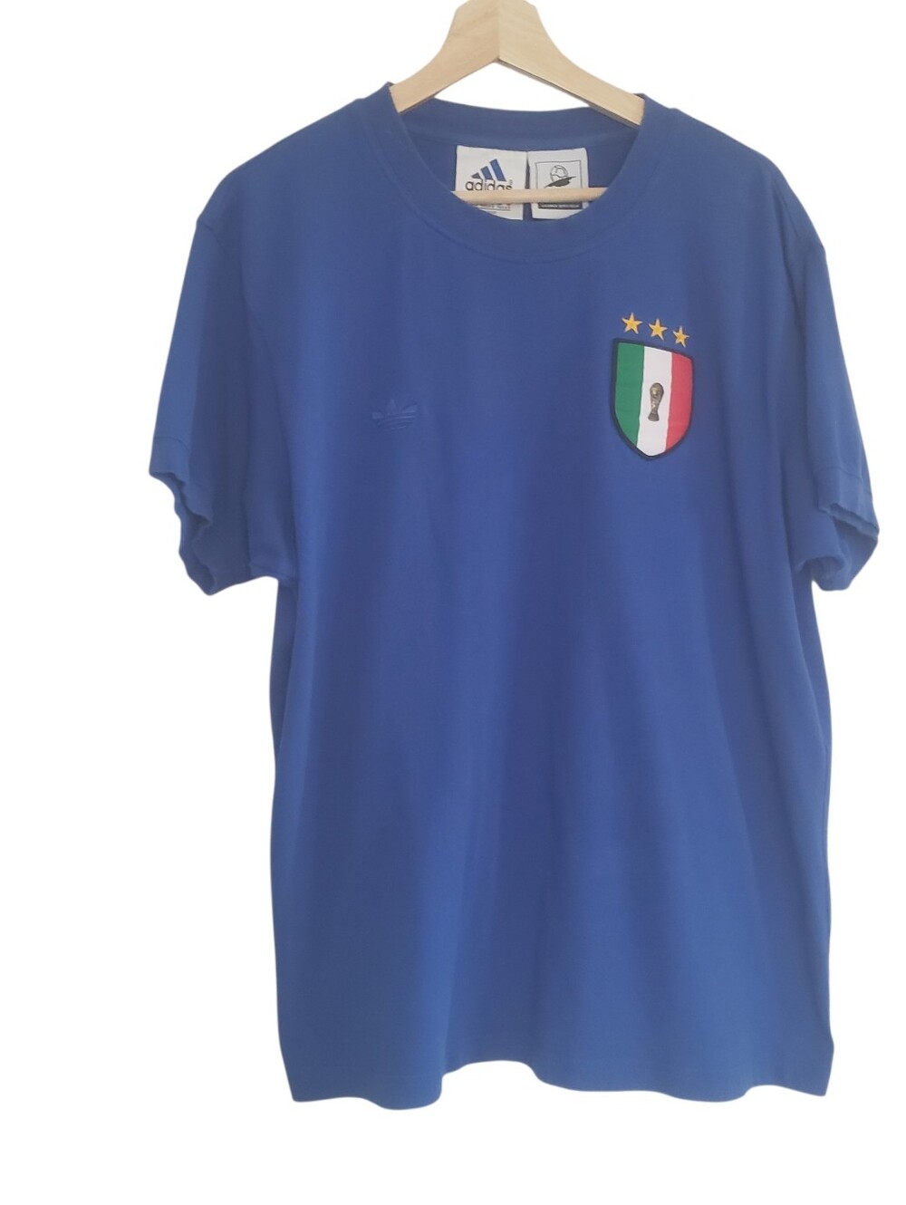 Vintage Adidas FIFA T Shirt Italy 1998 France World Cup Soccer Football Logo L